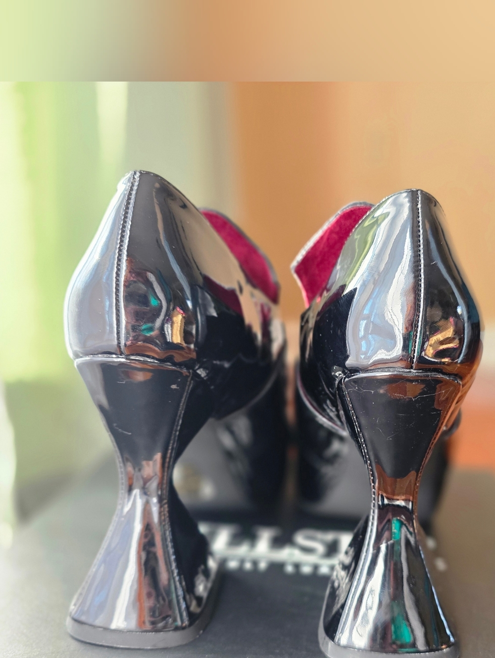 Killstar Black Patent Platform Buckle Heels - Picture 6 of 14